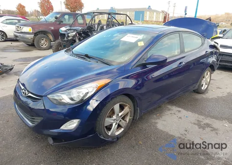 2013 Hyundai Elantra Gls from USA, damaged, VIN 5NPDH4AE4DH308731